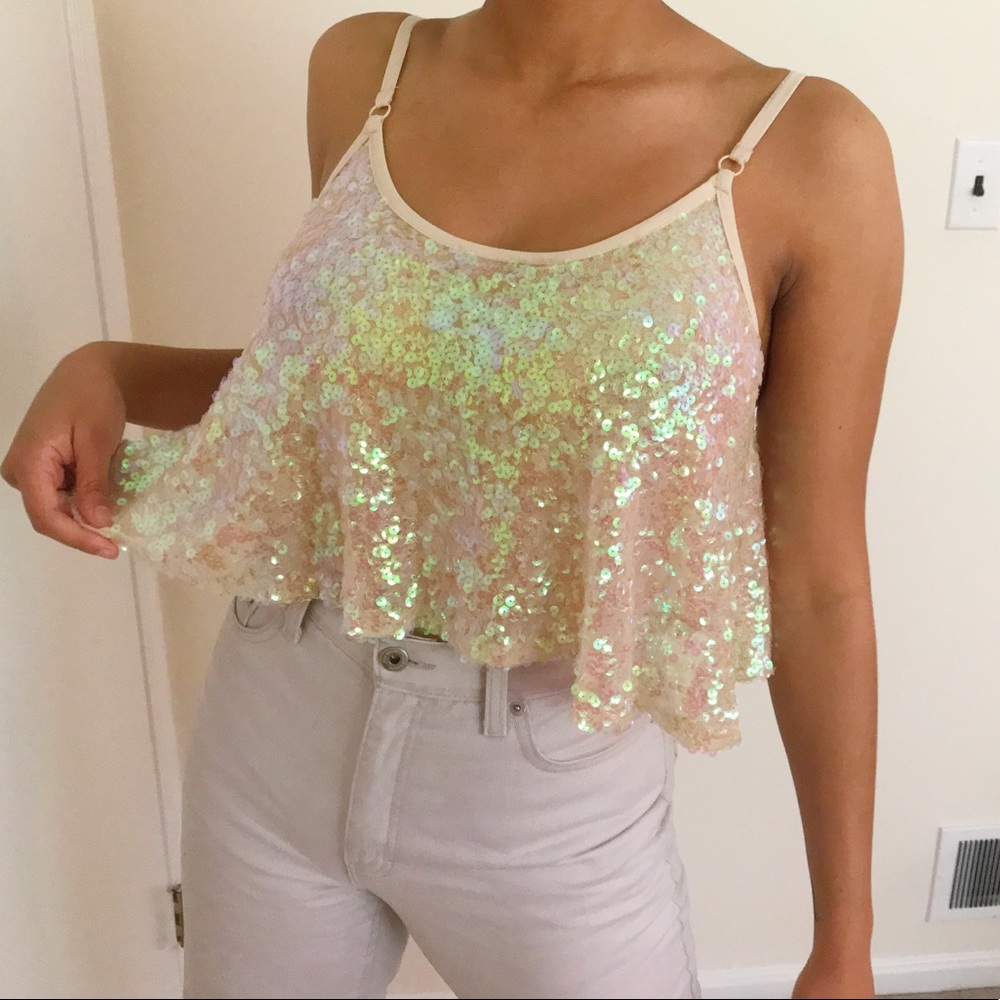 Free People Sequin bodysuit